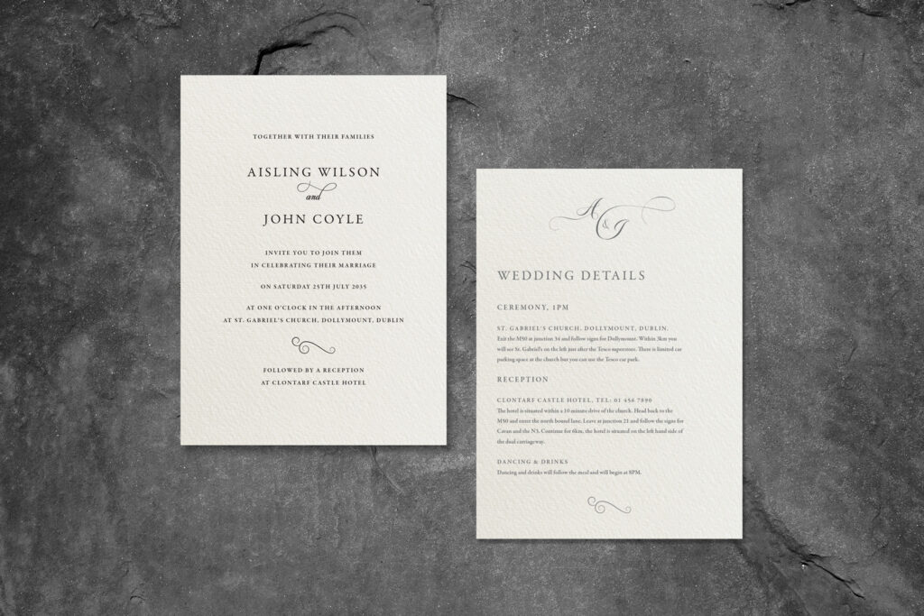 Reverse print, information example.
