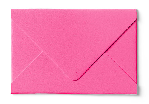 Fuchia envelope